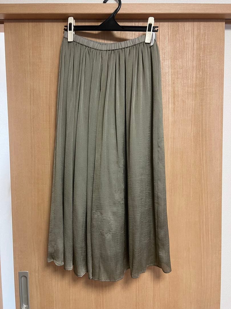 ポポらロン様専用【BEARDSLEY】 シワシフォンギャザーパンツ カーキ