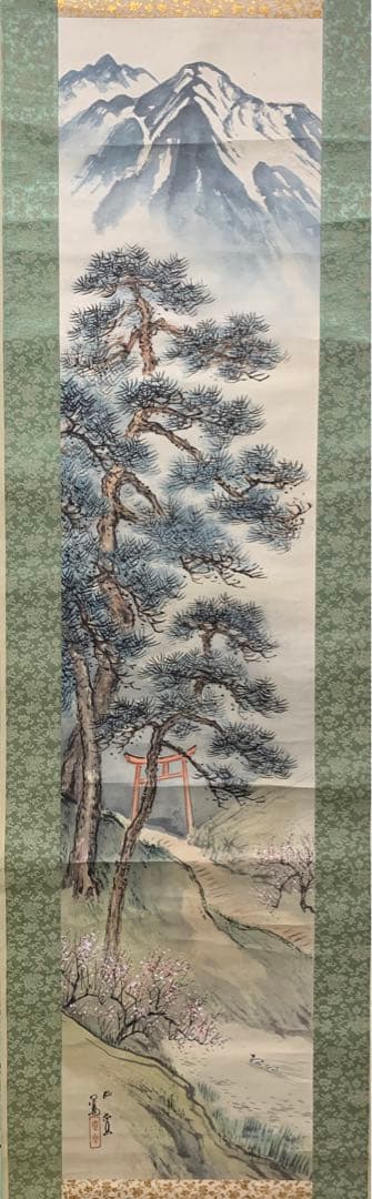 ②⑤ 水彩画　日本画掛軸　石塚 仙堂作　しづかせんどう（1890 - 1972)