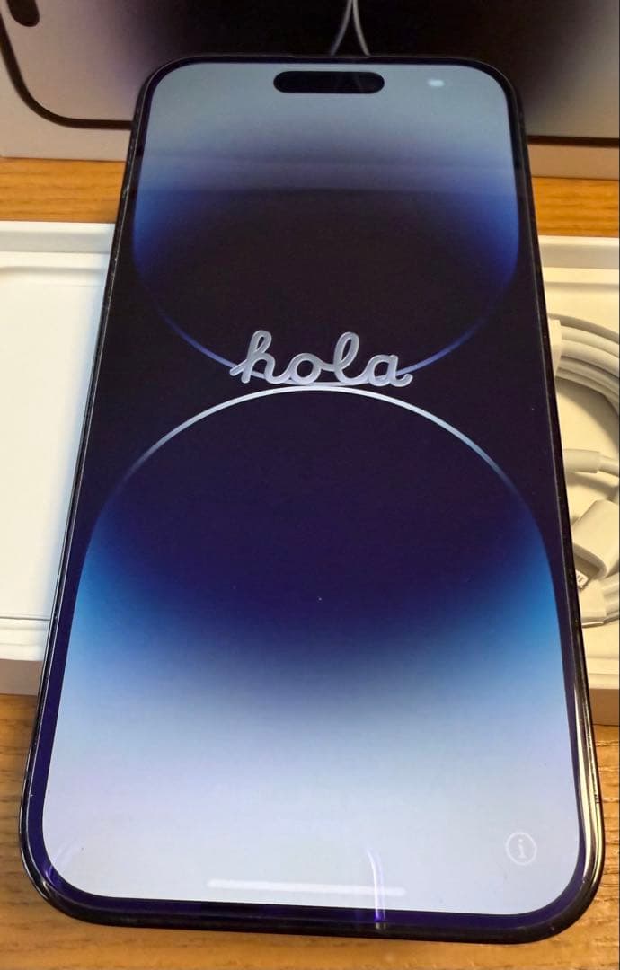 iPhone 14pro アメリカ購入 シャッター音なし 箱・充電ケーブル付き