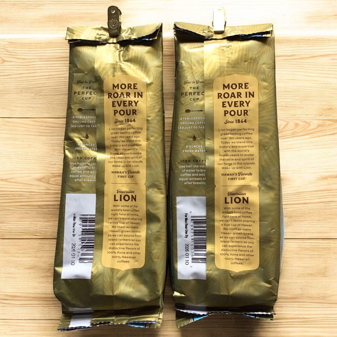 新品 LION Coffee Kona 100% 粉 2袋