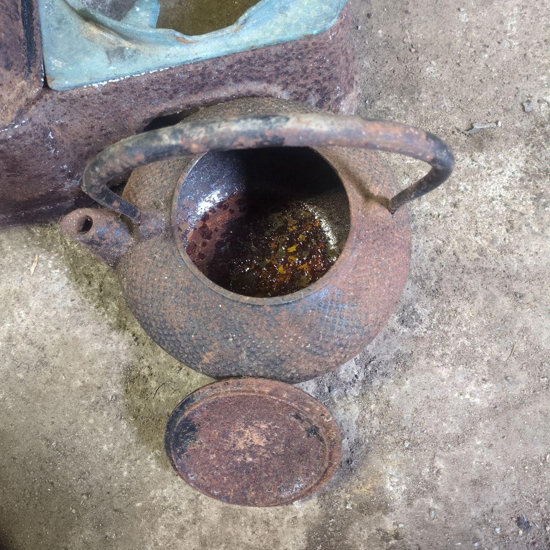 龍文堂 燗銅壺 長火鉢 鉄瓶