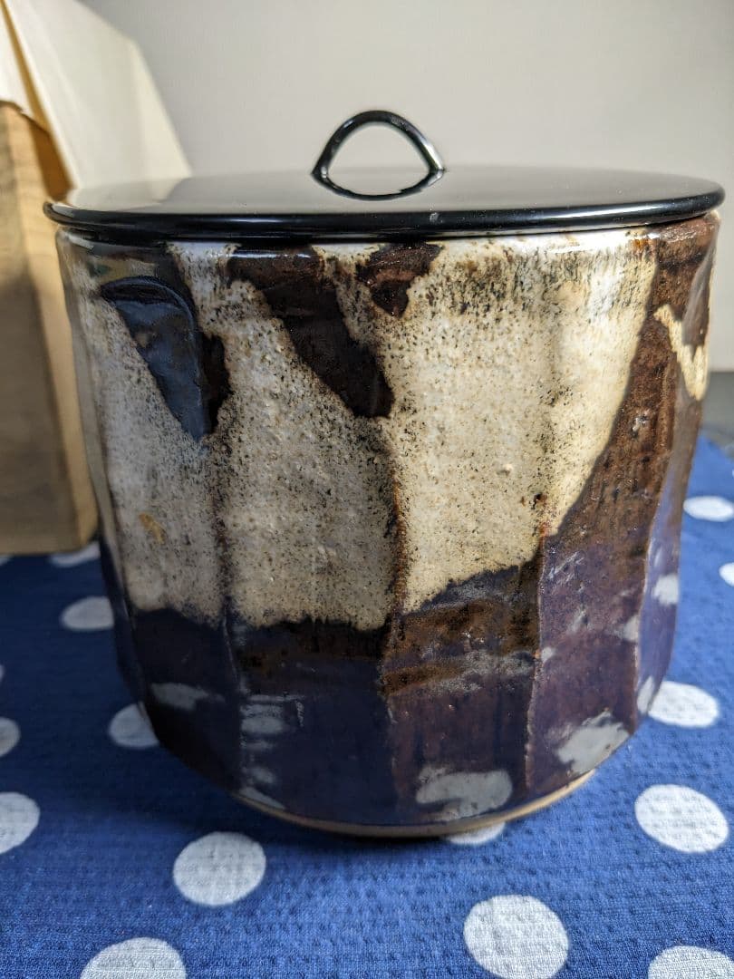 陶器 楓色絵図 五角形鉢 Ab-181