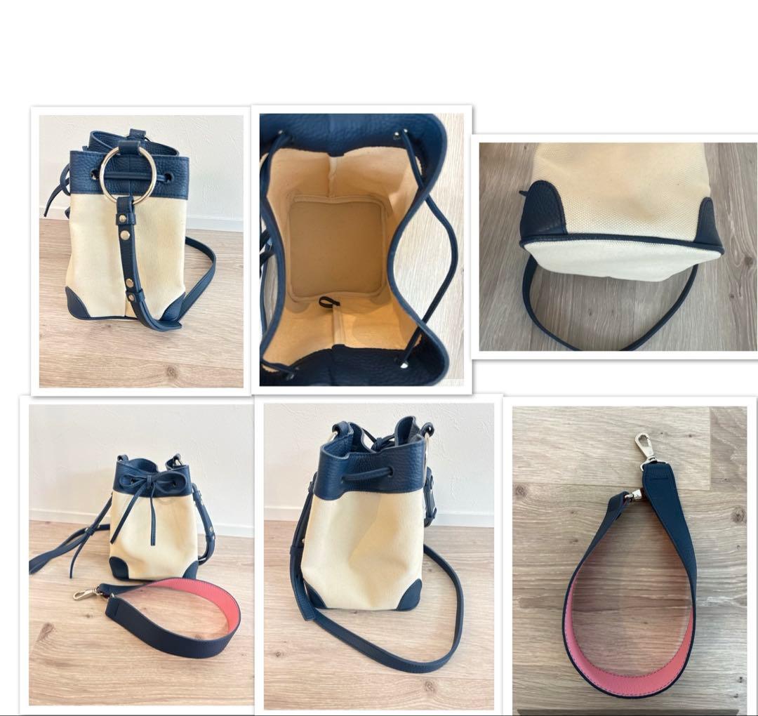 美品！Ayakoバッグ　gypsohila ジプソフィア 巾着型　ストラップつき