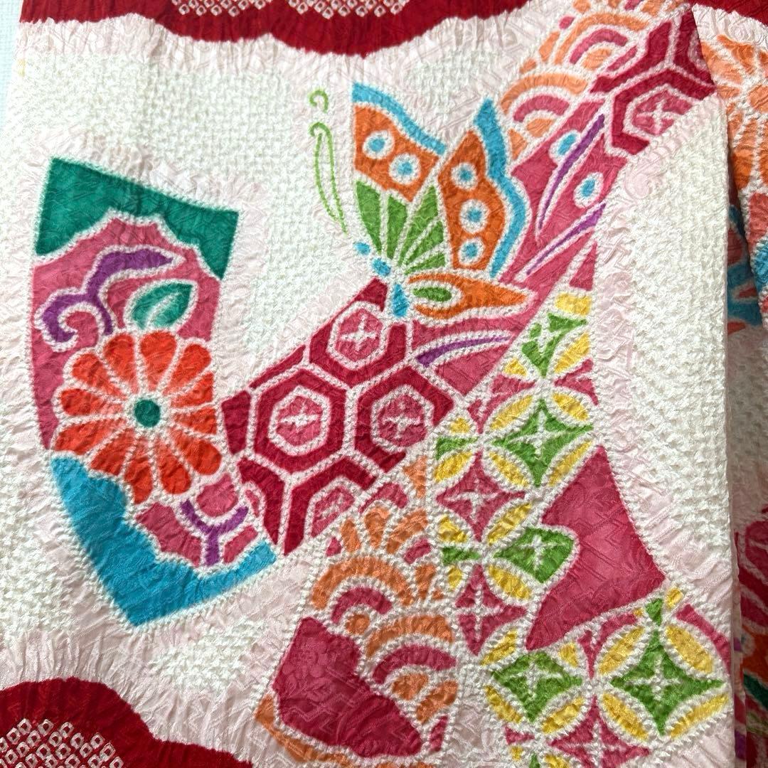 tsuki　No.94 七五三　3歳　　正絹被布セット　　本総絞り