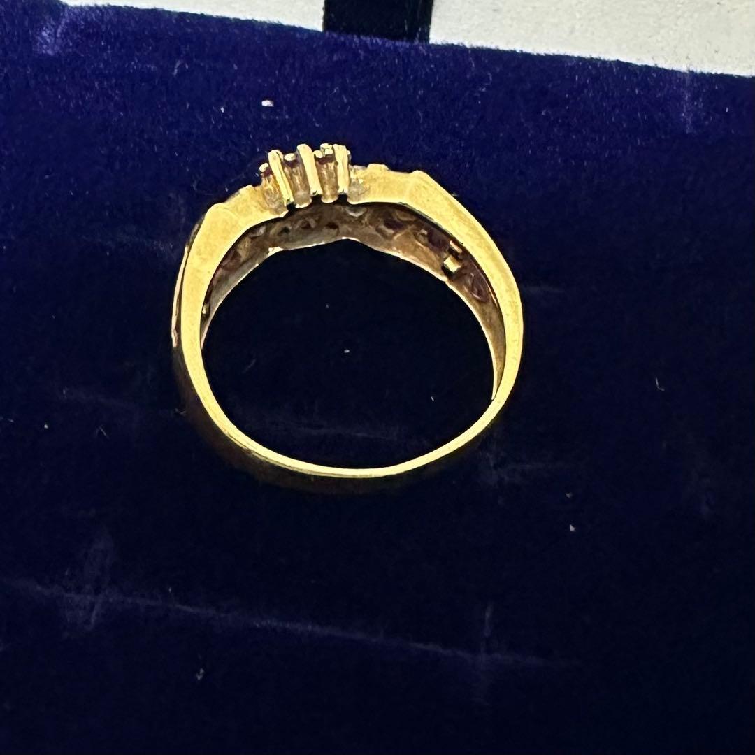 【購入ご検討の方は必ずコメントください】18kルビーリング 9号