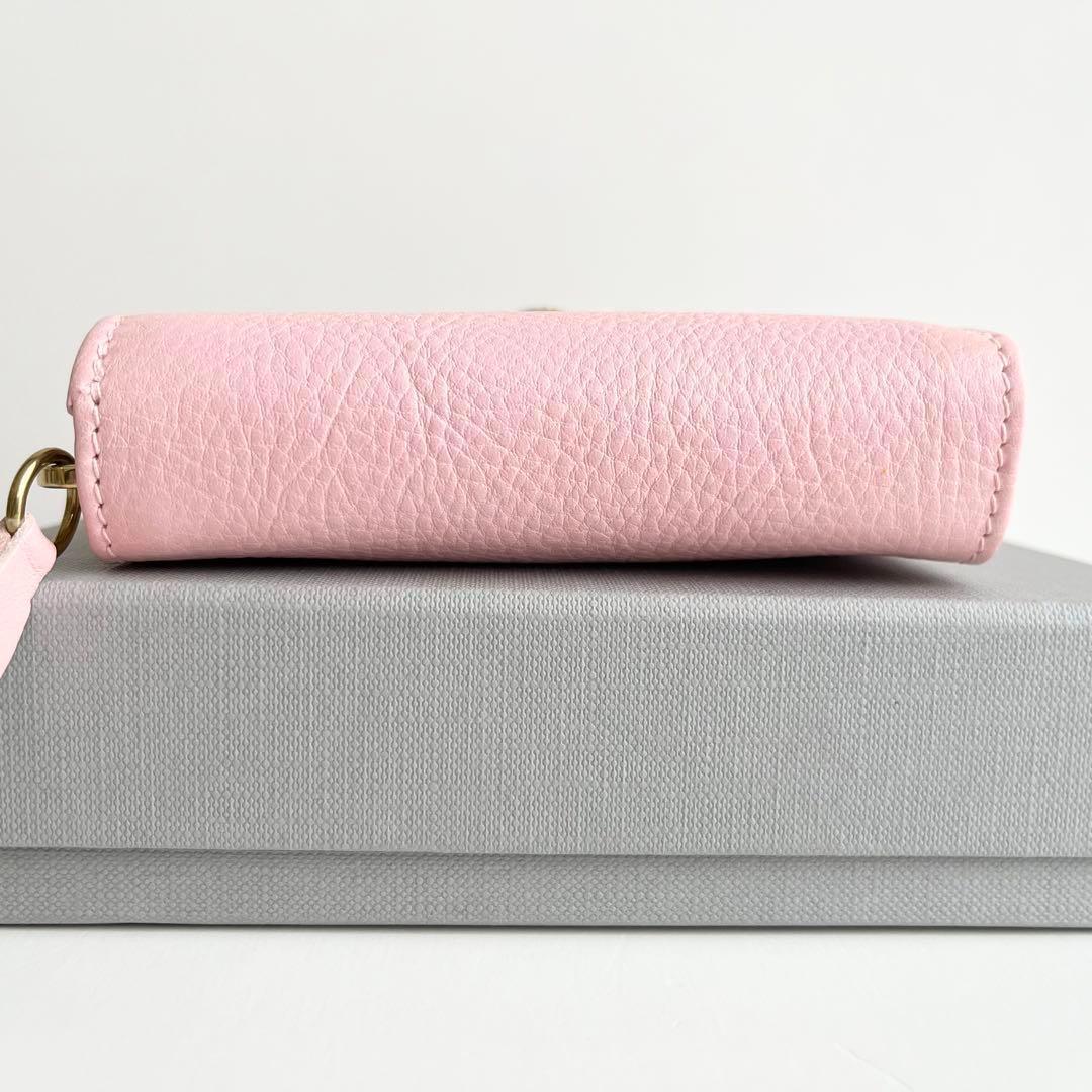 イルビゾンテ IL BISONTE 折り財布 限定ピンク 新品