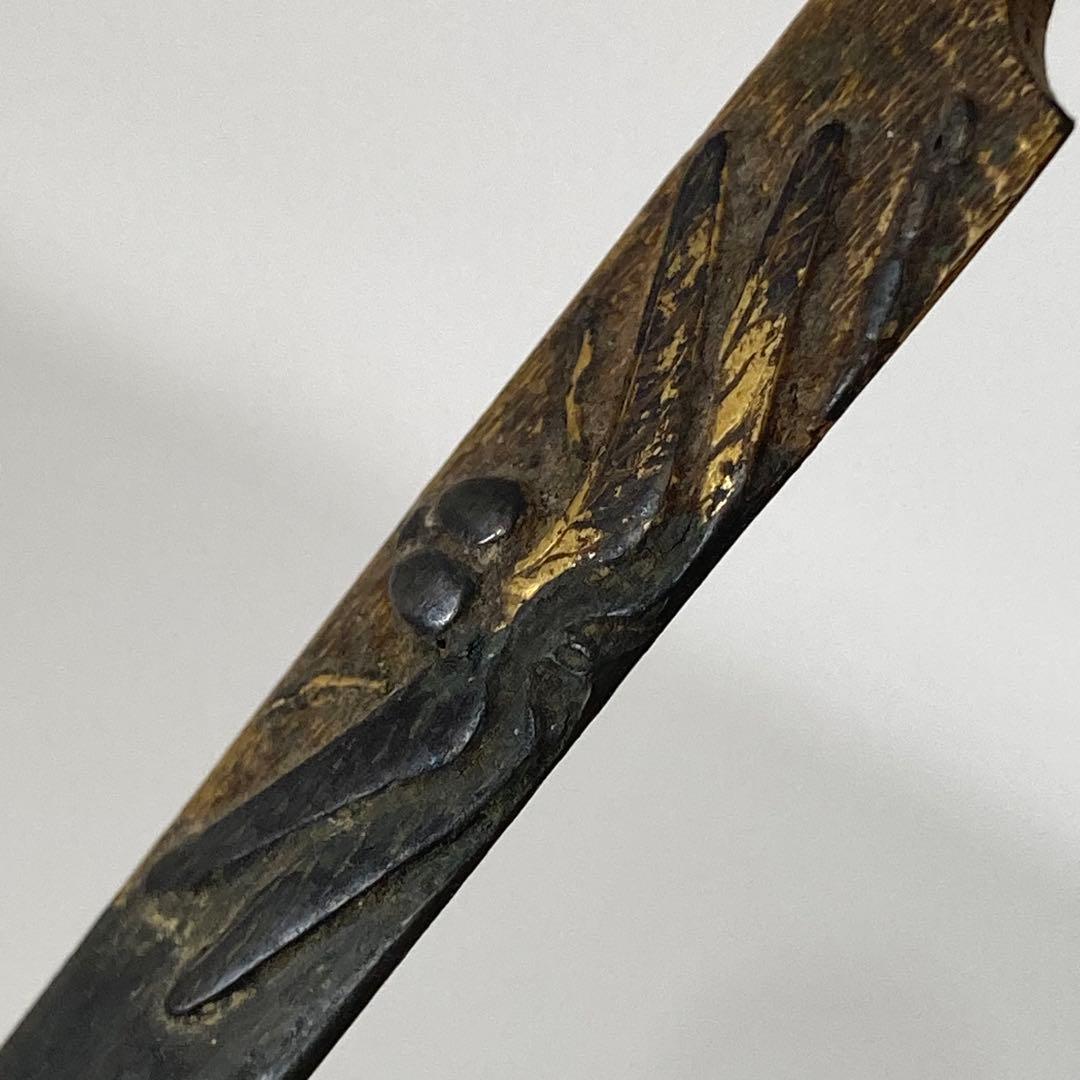 121804 アンティーク金工　刀剣　勝ち虫　蜻蛉　かんざし