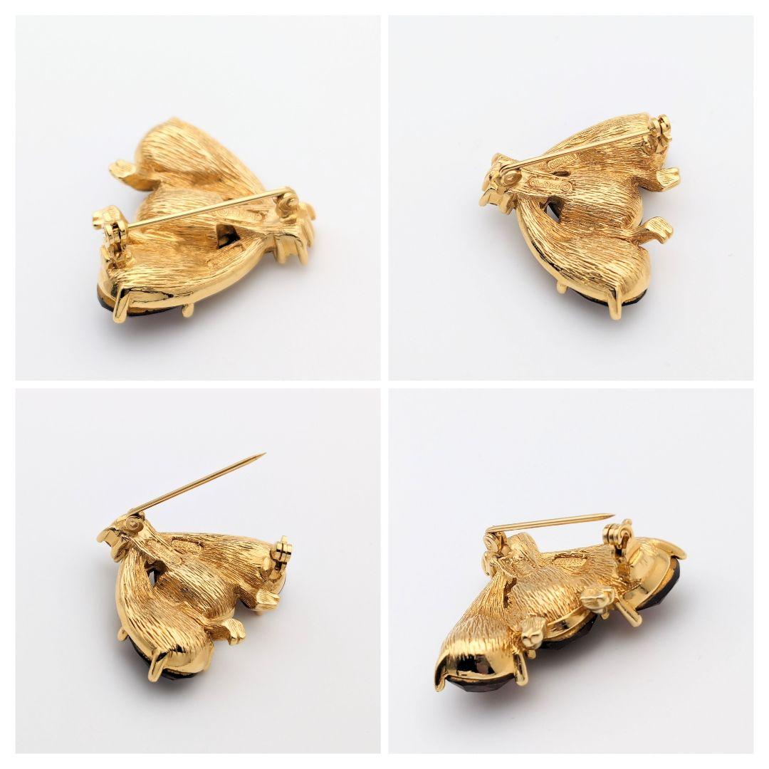 極美品 Christian Dior ディオール ハチ ビー 蜂 ブローチ 希