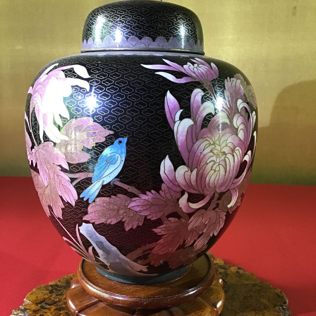 極細蜜象嵌　「茶壺」　　　　　　座 極細蜜象嵌 「茶壺」 座 吉川壺堂 東海道五十三次 「阪之下・筆捨嶺