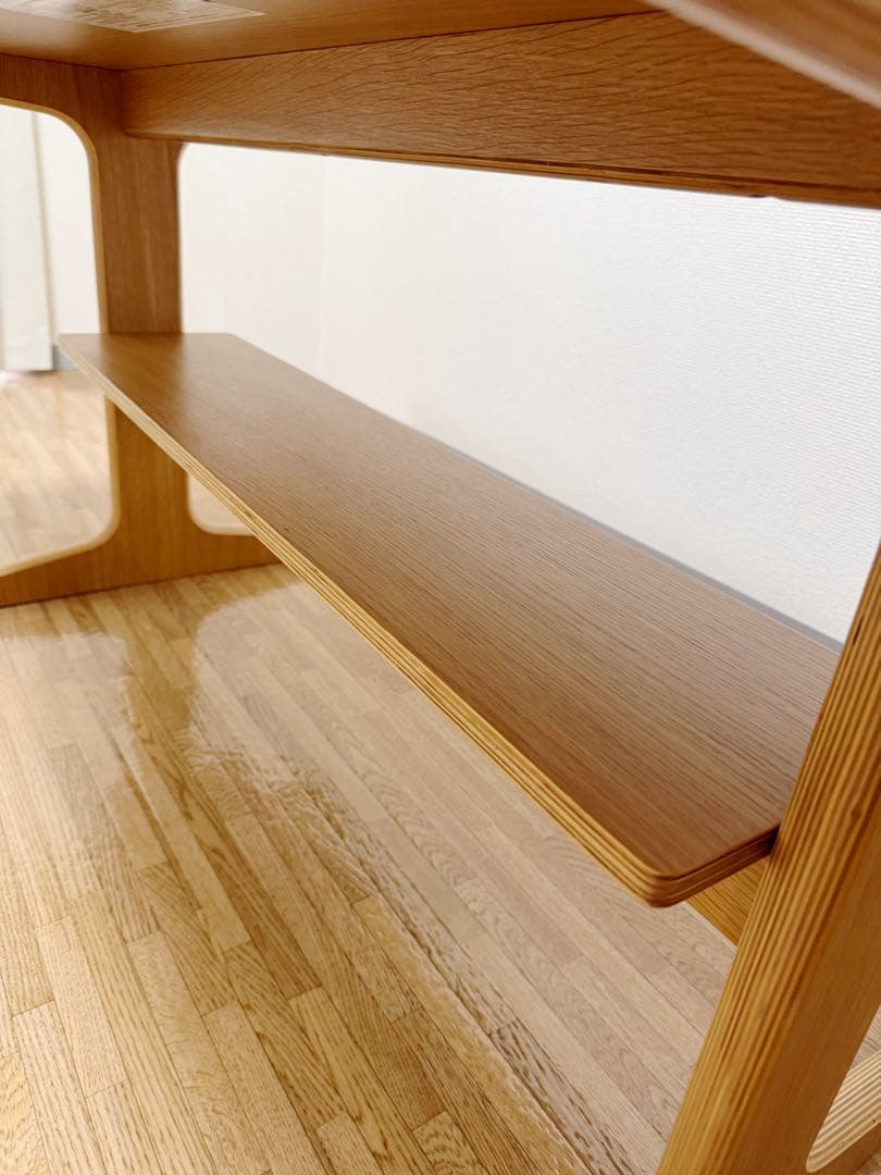 無印良品リビングでもダイニングでもつかえるテーブル　幅１３０×奥行６５×高さ６０