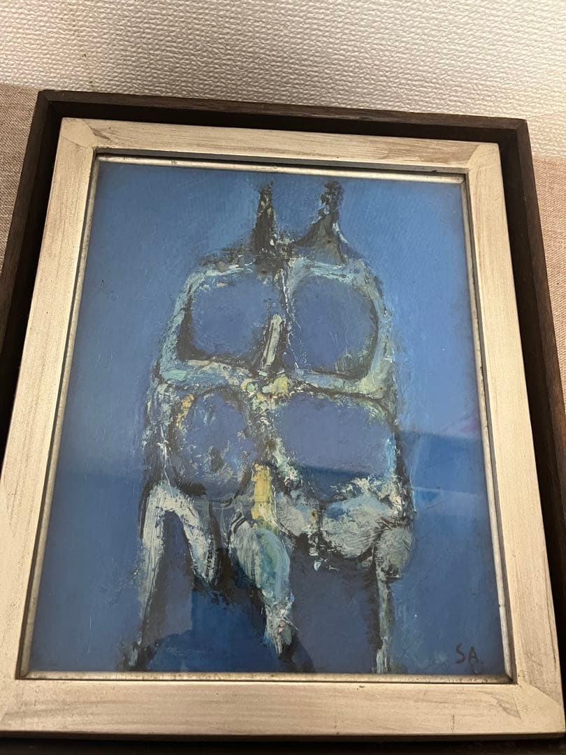 希少 佐々木豊「作品」油彩 1961年