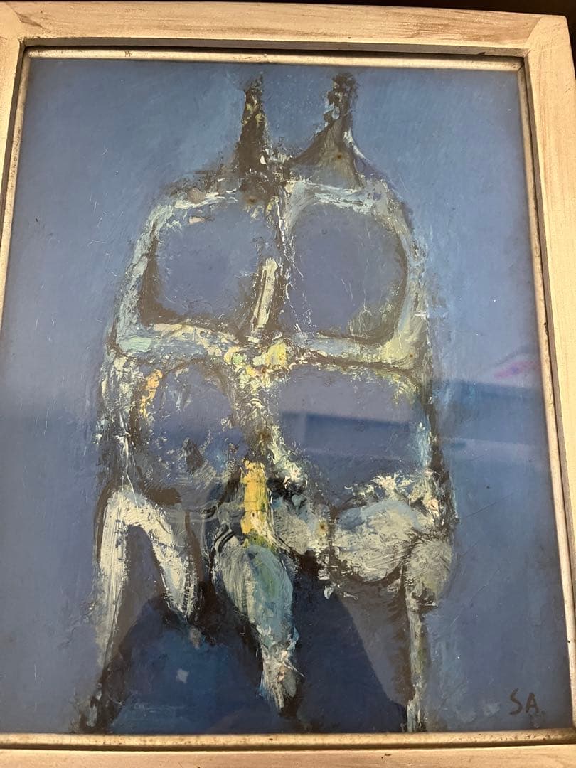 希少 佐々木豊「作品」油彩 1961年