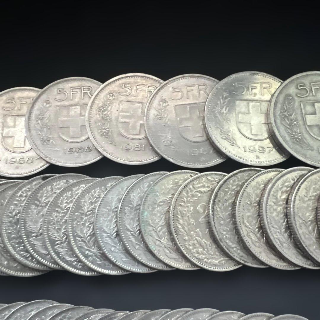 スイス古銭まとめ 99枚 外国コイン まとめ売り コレクション・学習教材