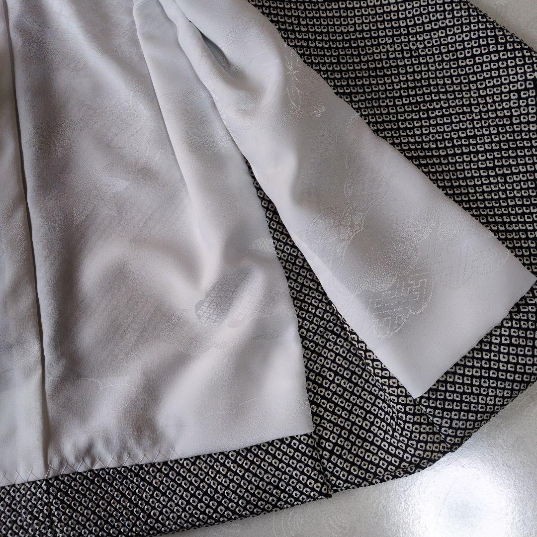 七五三３歳正絹総絞り手縫いの被布（中綿無し）黒色