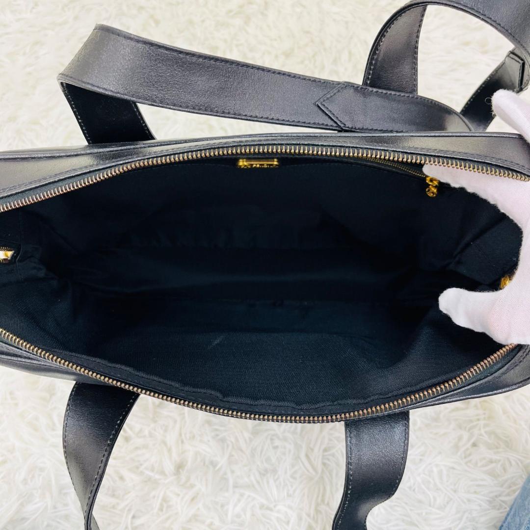 FENDI フェンディ ハンドバッグ 鍵付き 南京錠 レザー 黒 ブラック