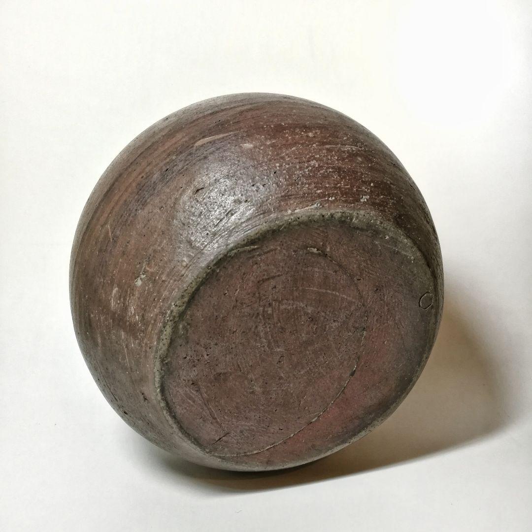 古備前焼　 蕪徳利 古備前 （ 被せ焼 船徳利）