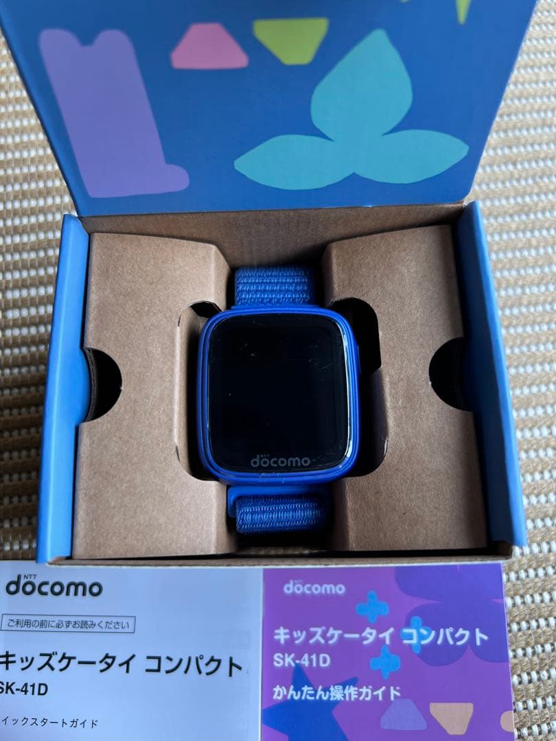 docomo キッズケータイ コンパクト SK-41D ブルー - メルカリ