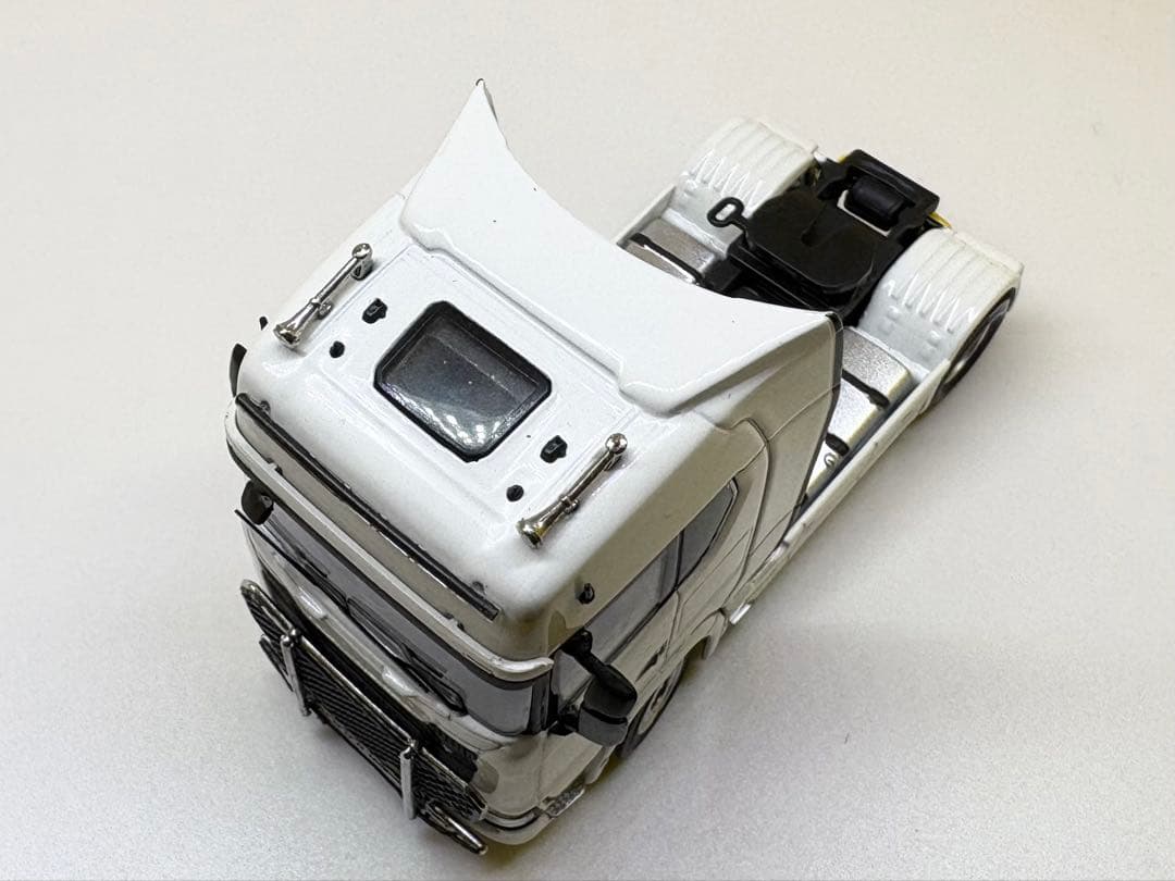 KENGFAI 1/64 スカニア S730 車両運搬トランスポーター 白　希少