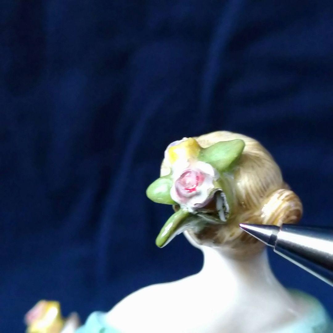 ✤1924年以前・マイセン(Meissen)フィギュリン✤『花かごを持つ少女