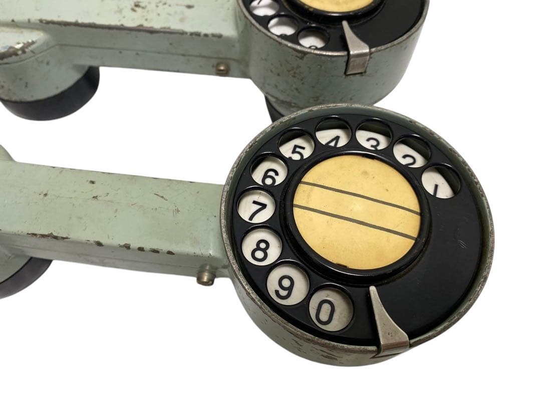 試験用送受器　電話器　レトロ　昭和アンティーク受話器