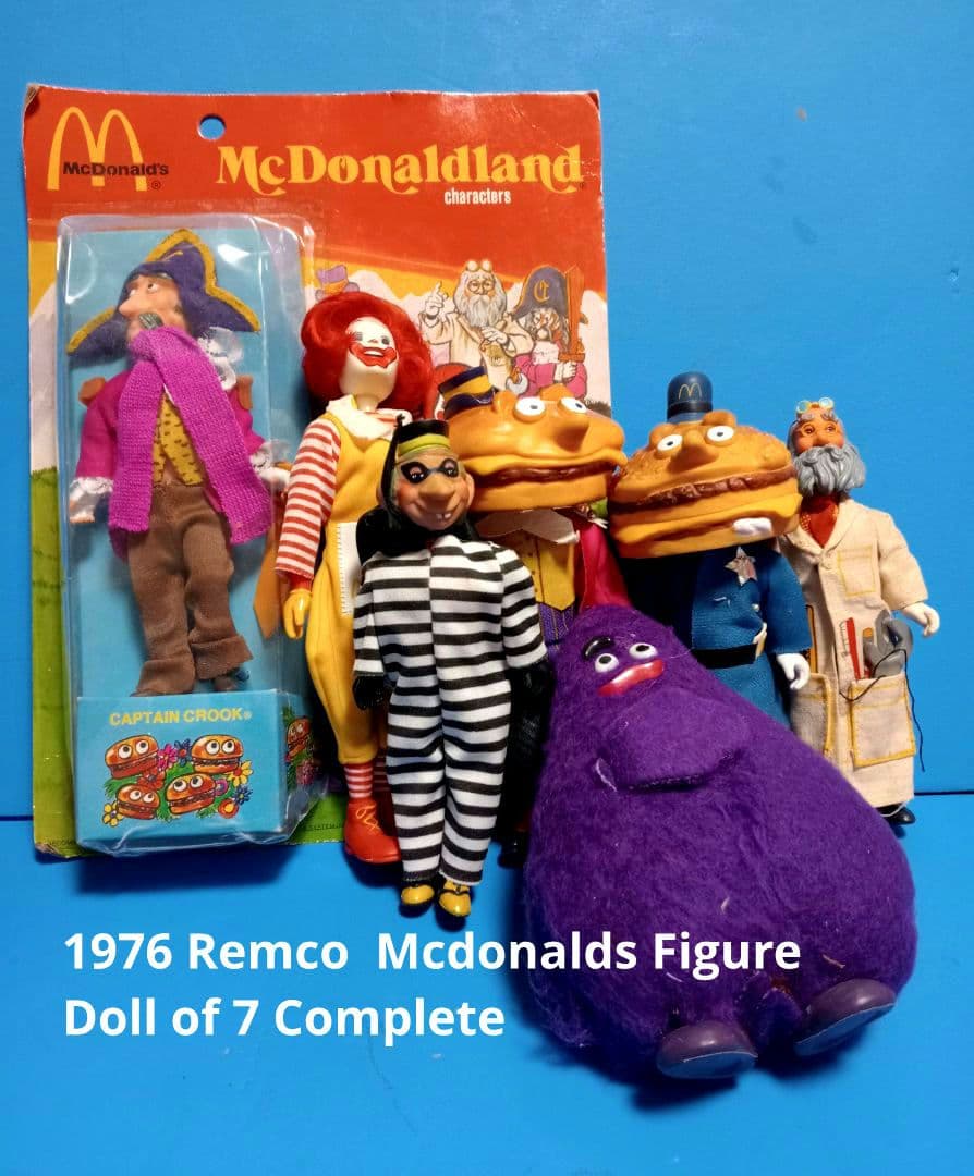 1976 米国ビンテージ Remcoレムコ マクドナルド全7種フィギュアドール