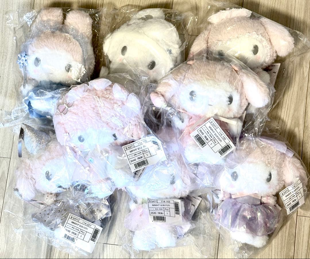 マイメロディ バースデー ぬいぐるみ アニバーサリー 8個セット