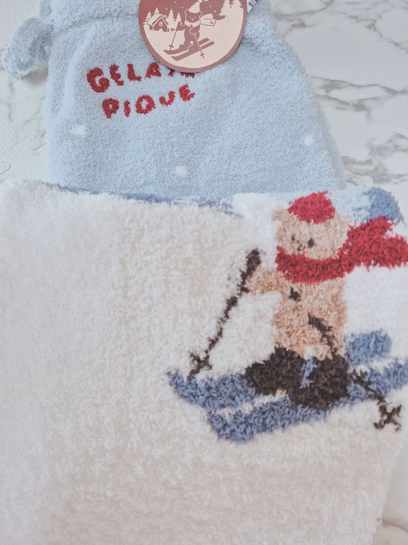 【新品タグ付き】ジェラートピケ スキーベアジャガードロングパンツ