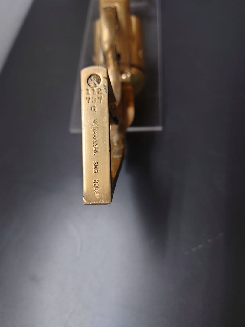 マルシン　コルト　SAA45 金属　22kメッキ　モデルガン 　グリップ無し