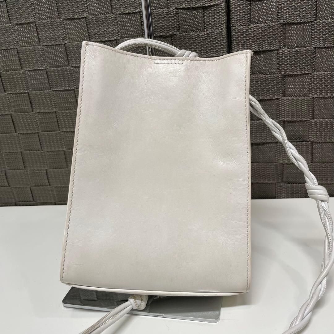 さ*く様 JIL SANDER タングルスモール　ホワイトショルダーバッグ