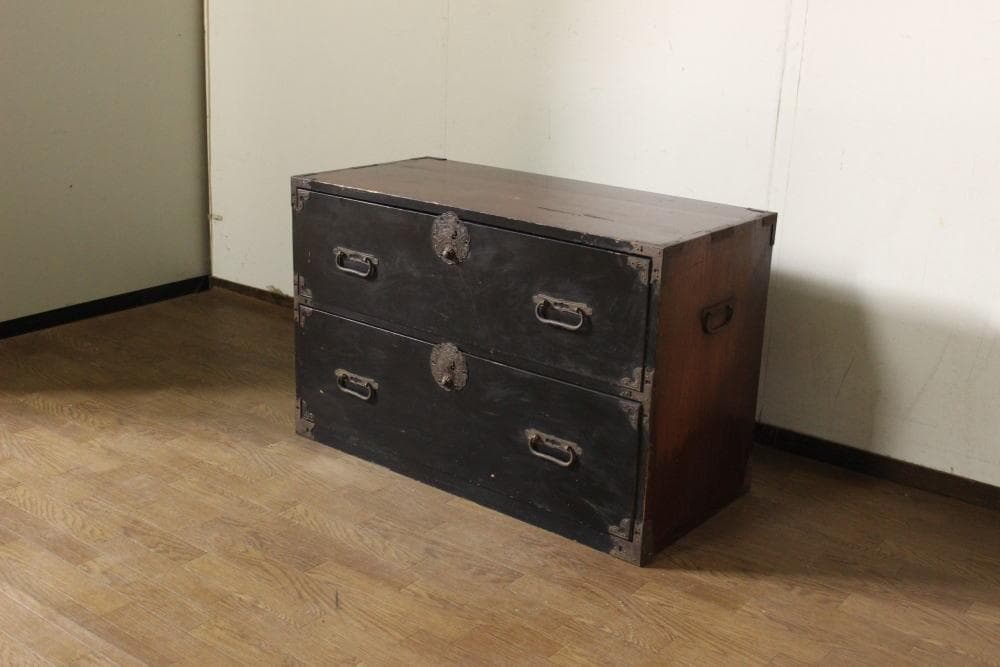 時代物！庄内箪笥・引出2杯 古民家/古民藝/時代箪笥/古道具/ローボード
