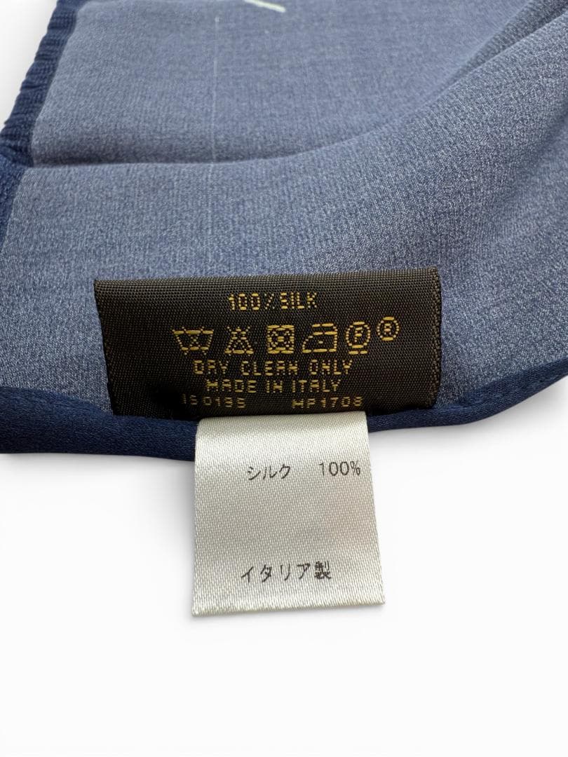 【美品】ルイヴィトン キムジョーンズ シルクスカーフ 箱付 メンズ 2016SS