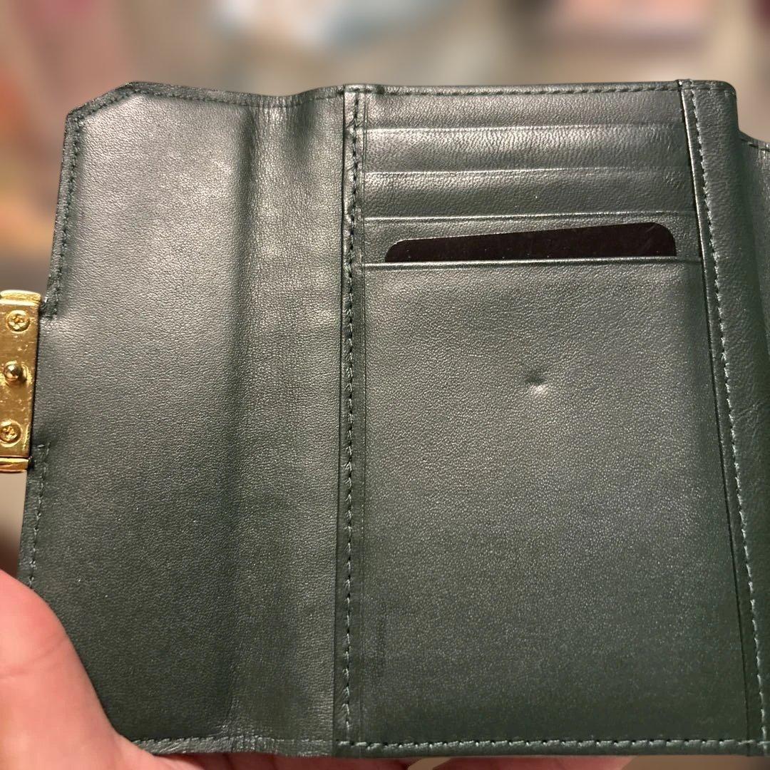 キヨ様専用☆ Yves Saint Laurent 二つ折り財布 ダークグリーン