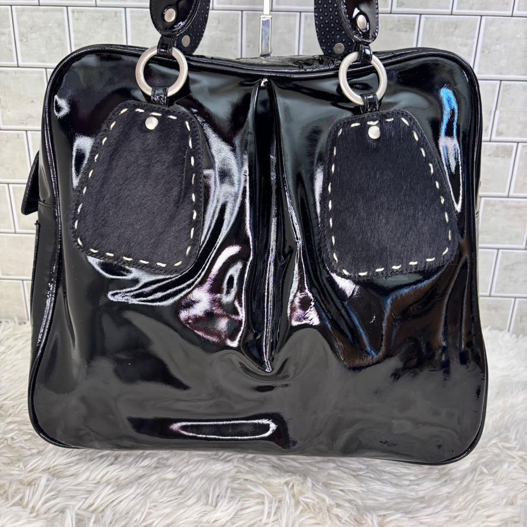 ZOOO deux mille ドゥミル エナメルハンドバッグ ✨超美品✨