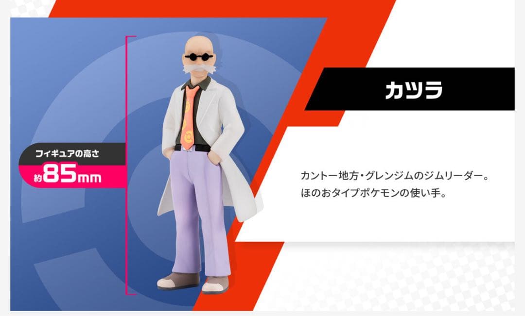 ポケモンスケールワールド　カントー地方　カツラ＆ギャロップ＆ブーバー