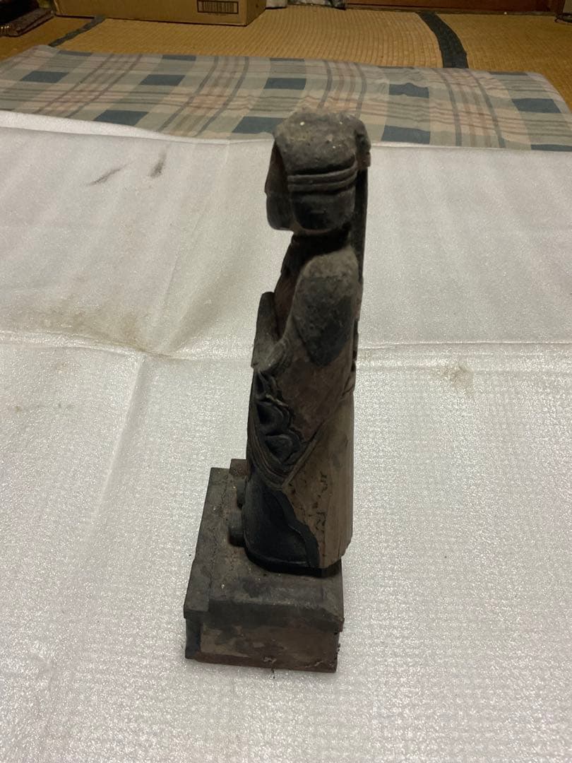 木製／聖徳太子 幼少期立像。【江戸時代製作。30cm程の仏像】。