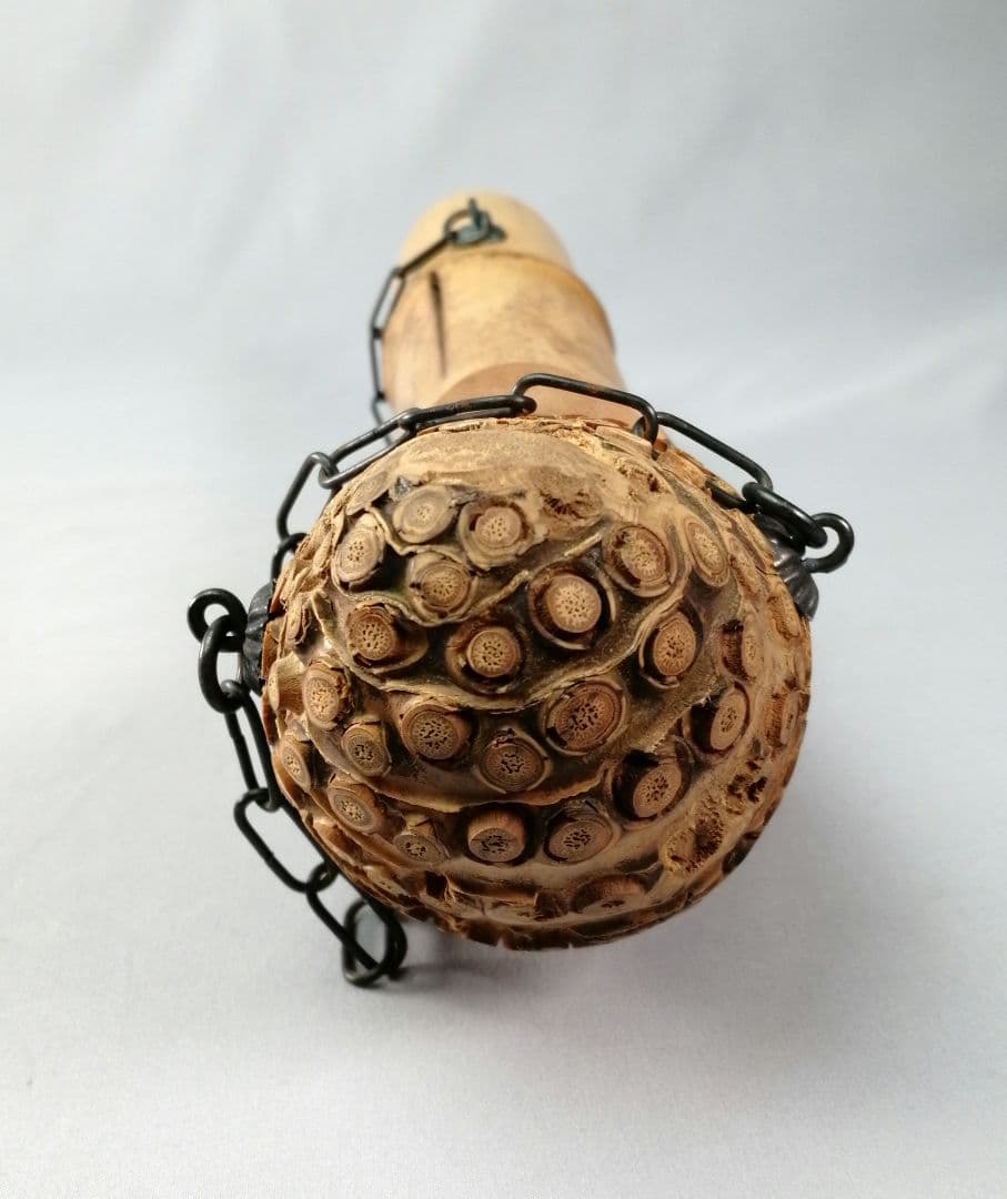 茶事具】宗泰作 大徳寺紫野與雲和尚在判 銘 恵比寿 竹