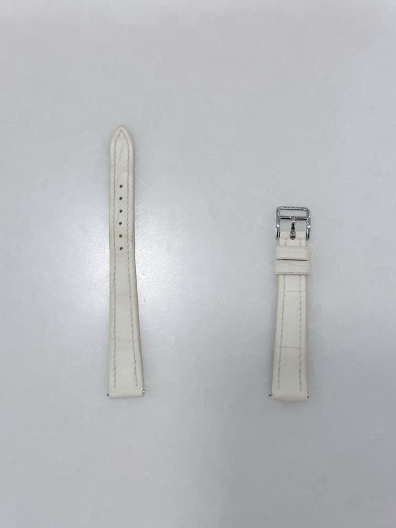 Hウォッチ ミニ ベルト Hermes エルメス 時計 腕時計 アリゲーター 白