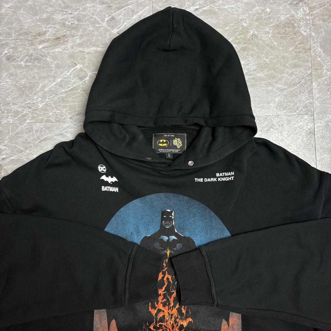 希少 DARCsports BATMAN コラボ スウェット パーカー L