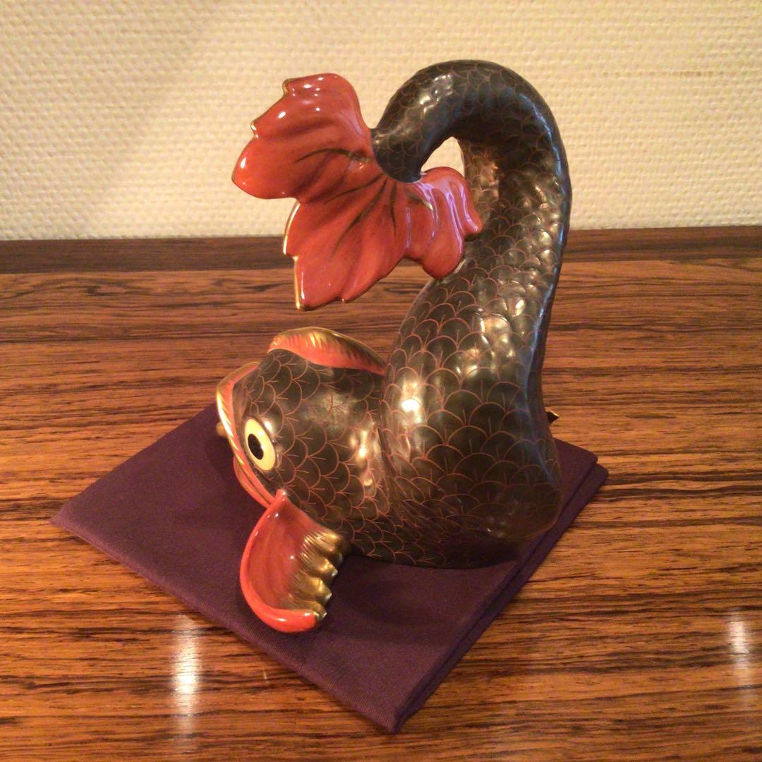 ヴィンテージ　ヘレンド　鯱のオブジェ　希少極美品