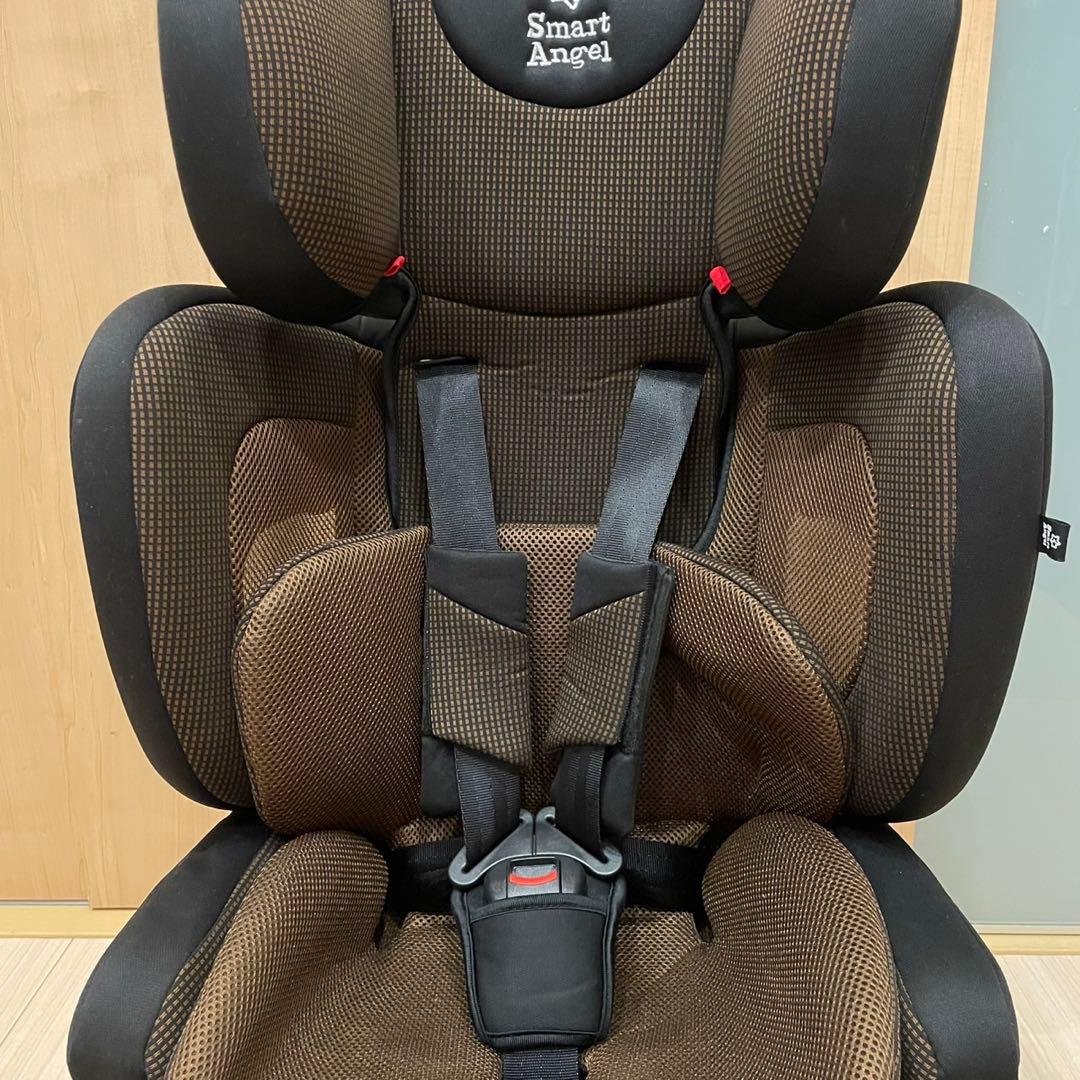 Smart Angel チャイルドシート ブラウン ハーネスジュニアFIX-BR