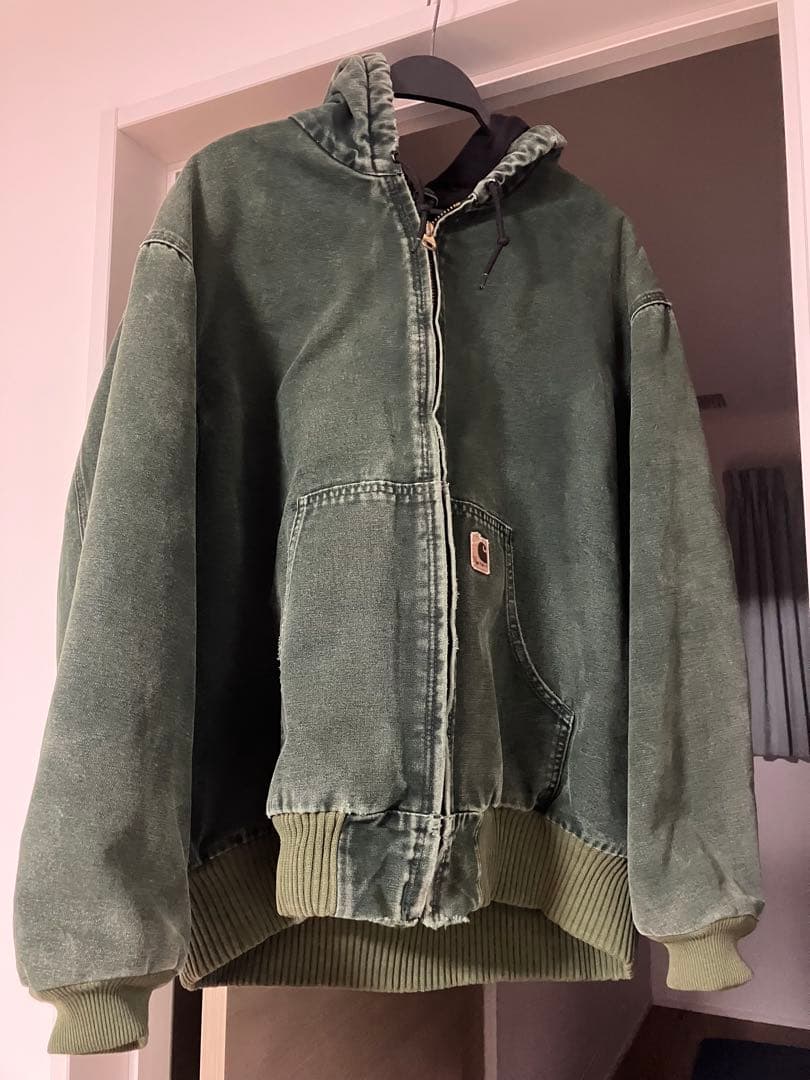 Carhartt アクティブジャケット　グリーンSPCレアカラー
