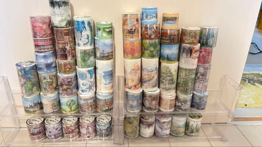 58点セット 海外マスキングテープ 大量まとめ売り マステ シール pet 手帳