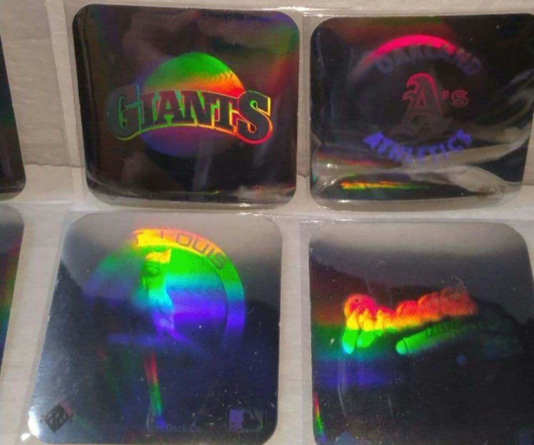 メジャーリーグ　MLB　メタリック　チームロゴ　レトロ　ステッカーセット②