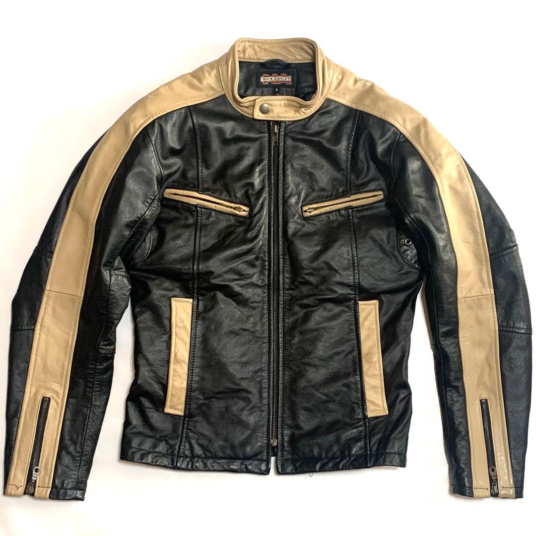 ニック・アシュレイ バイカーズジャケット サイズS 三陽商会 NICK