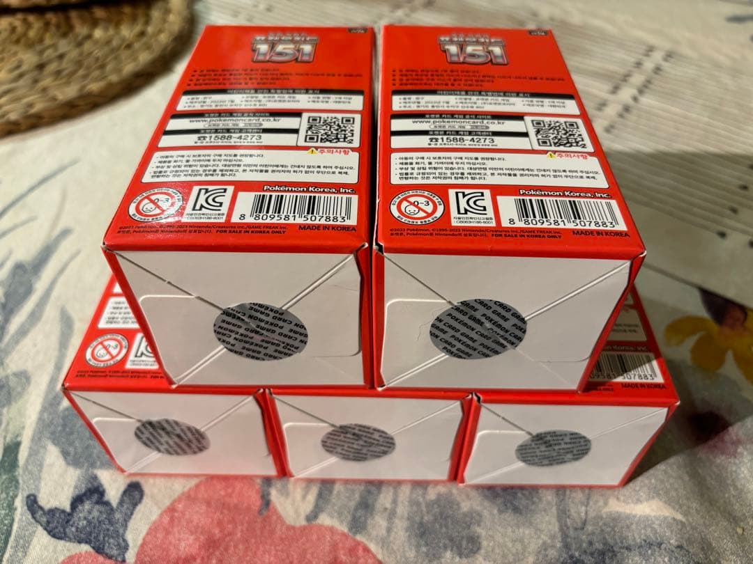 ポケモンカード シュリンク付き 151 韓国版 5BOX 未開封 L108661469