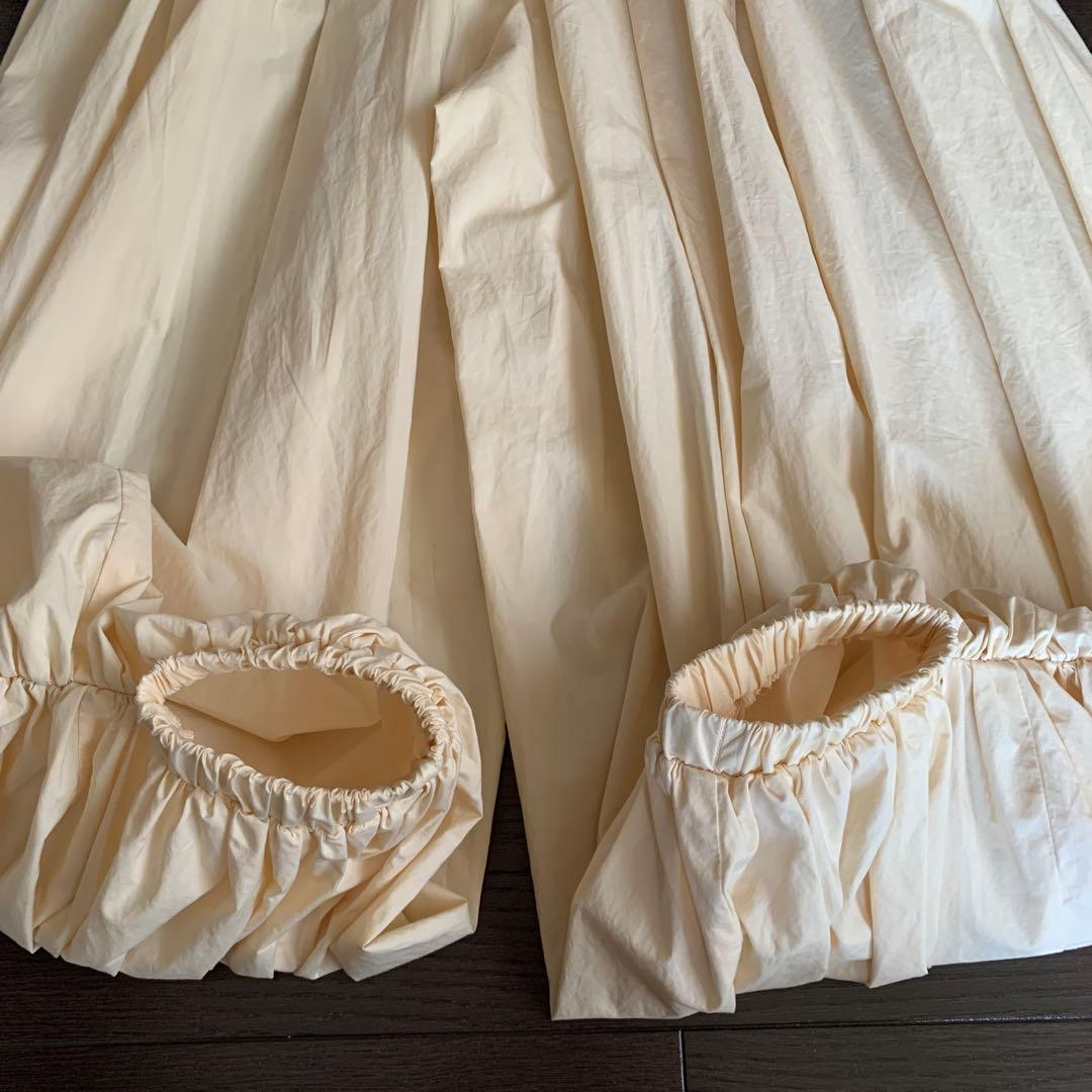 ENFOLDエンフォルド　ソフトタイプライターギャザーボリュームパンツ