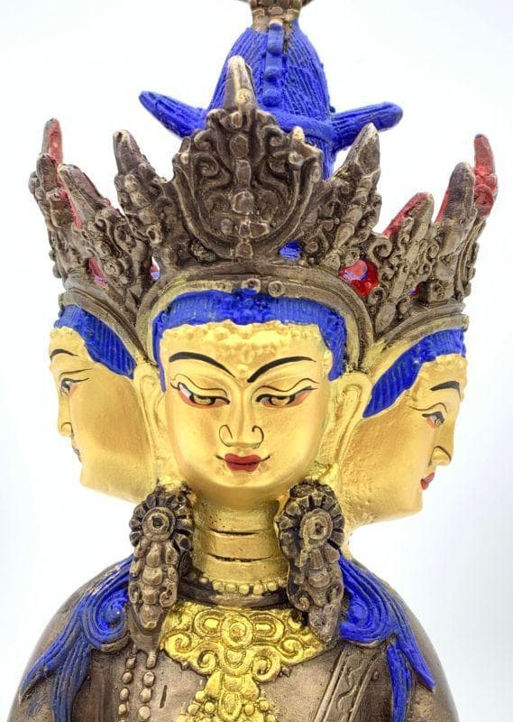 ◇ 希少！！◇四面大日如来（ヴァイローチャナ）像◇仏教 チベット-S