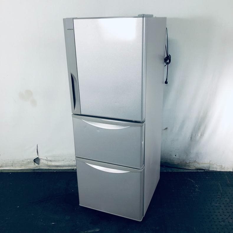 日立冷蔵庫 517L 2015年製 観音開き ガラス画面 6ドア 自動製氷機 中古