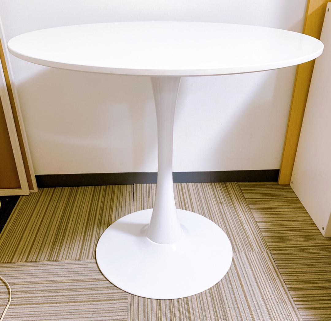カフェテーブル 円形テーブル 丸テーブル センターテーブル ホワイト