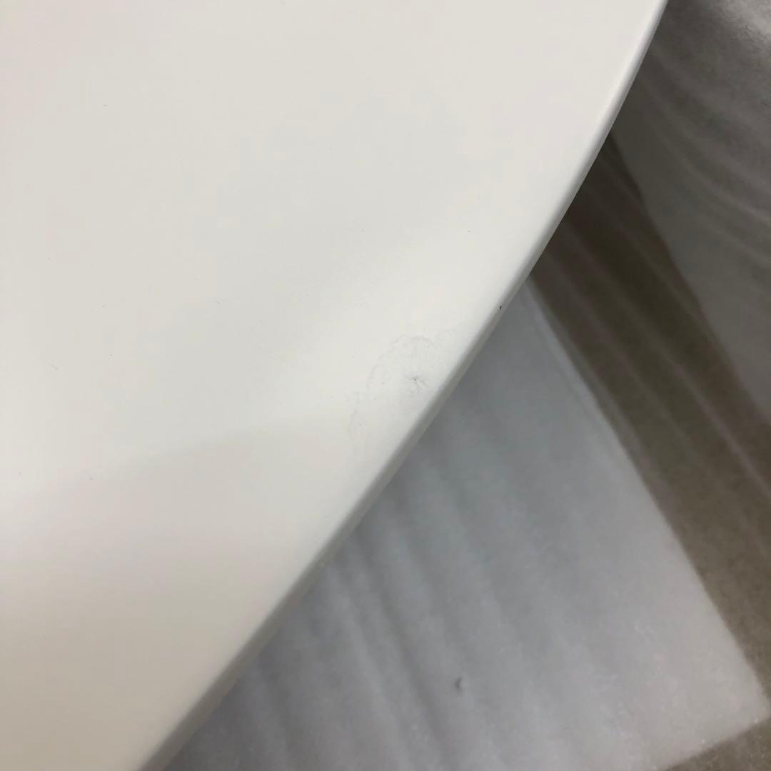 訳あり ダイニングテーブル 半円形 ホワイト 北欧 2人用 木製